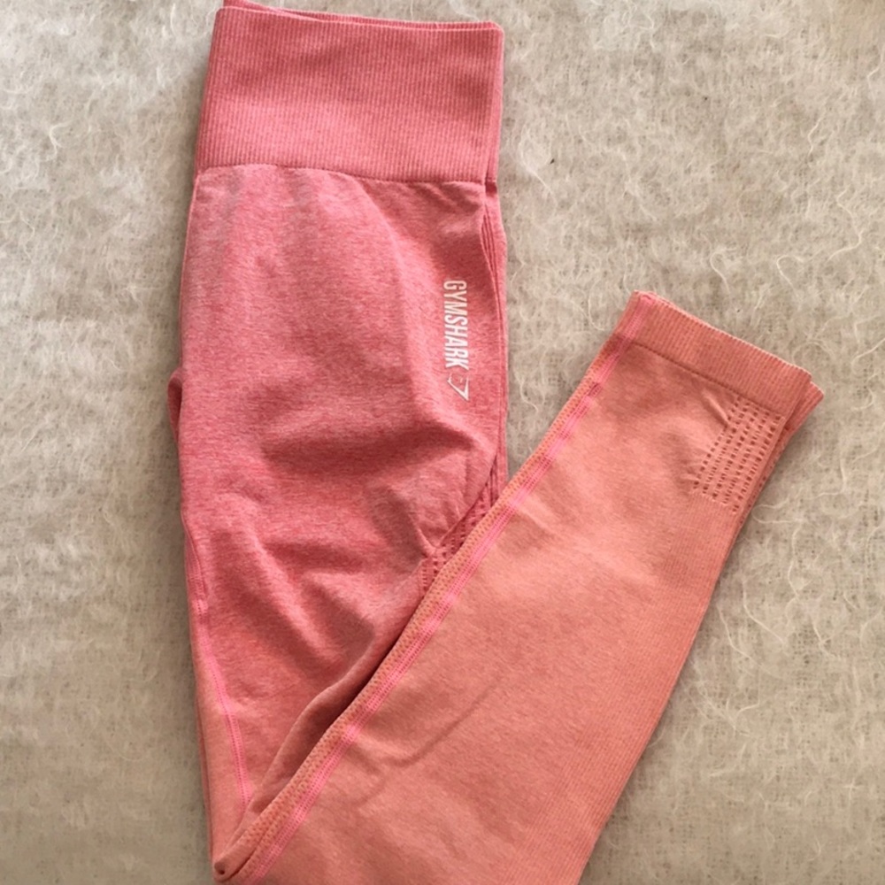 Gymshark Ombre Seamless Leggings - Peach Coral